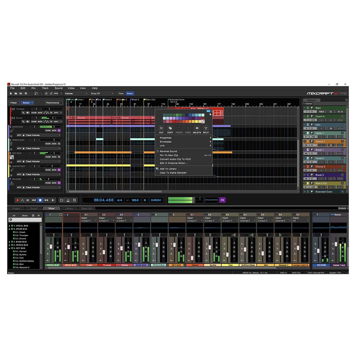 Mixcraft 10.5 Pro Studio (Serial Nr + Download)