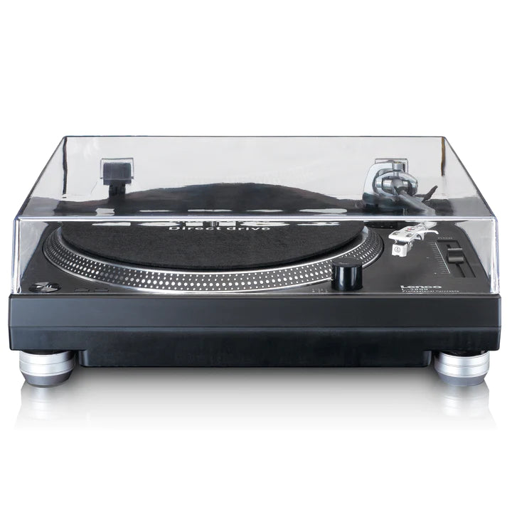 Lenco L-3809 Direct Drive Turntable with USB/PC Encoding – Black