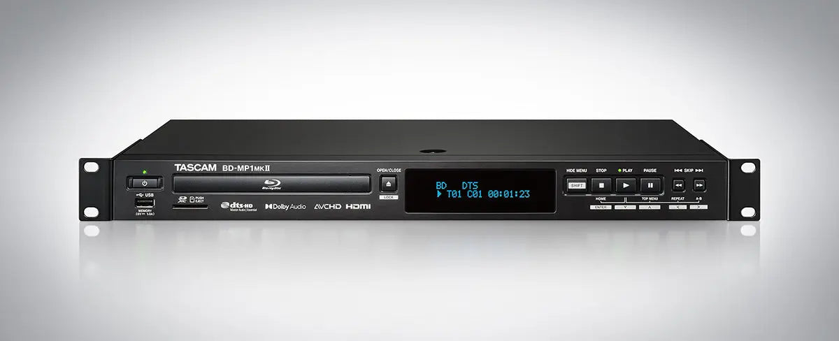 Tascam BD-MP1MK2 Professional Grade Blu-ray Player TASCAM
