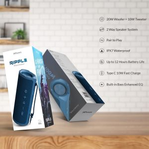 HiFuture Ripple Bluetooth Speaker – Blue