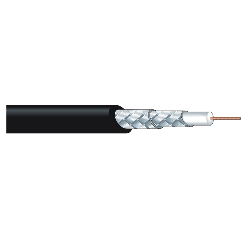 Canare L-2.5CUHWS coax cable black (200m reel)