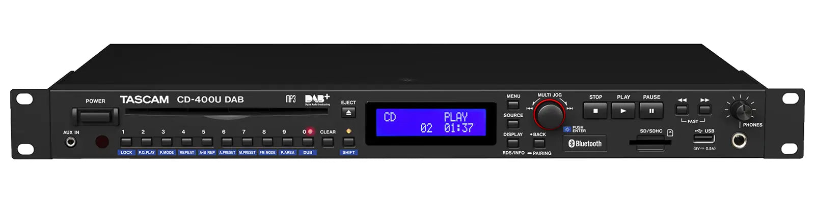 TASCAM CD-400UDAB CD/SD/USB Player with Bluetooth® receiver and FM/AM tuner Koala Audio