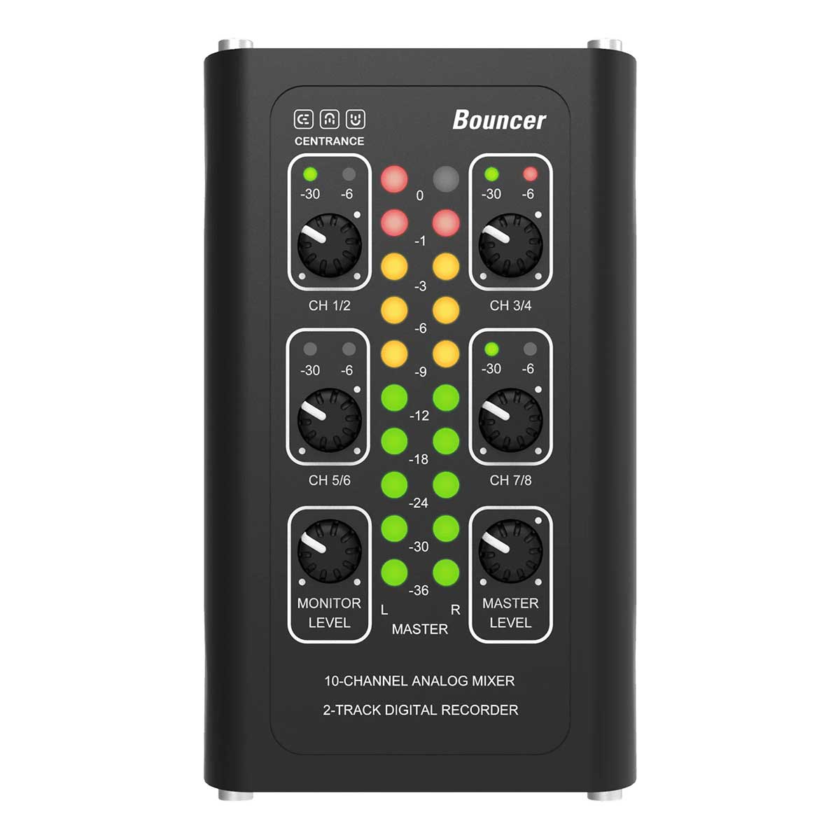 Centrance Bouncer Portable Mixer and two-track Recorder