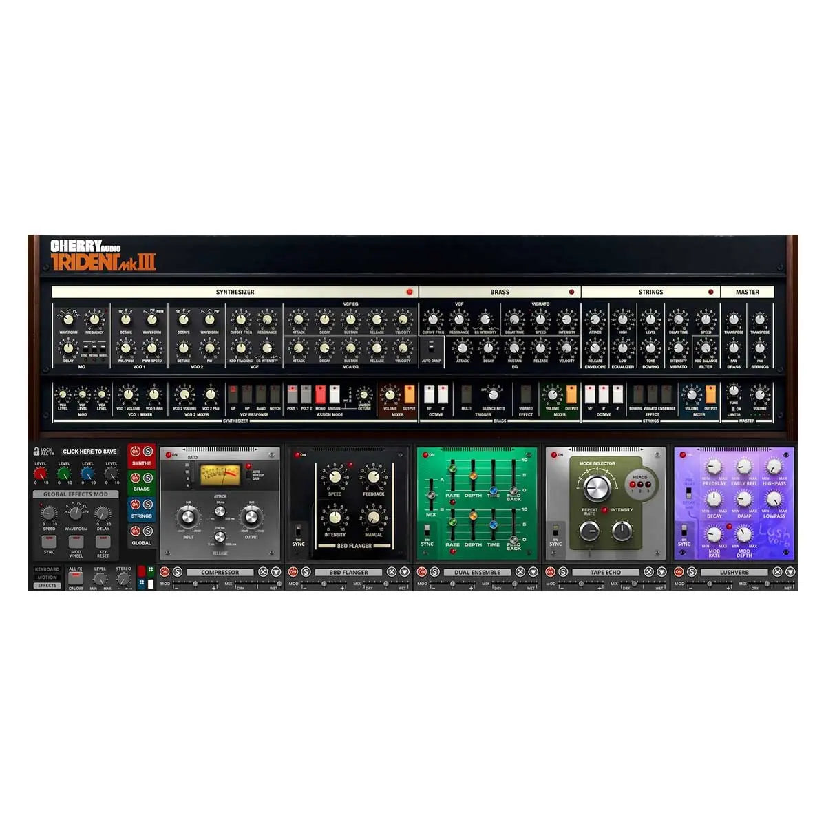 Cherry Audio Trident Mk III Synthesizer (Digital Download) Cherry Audio