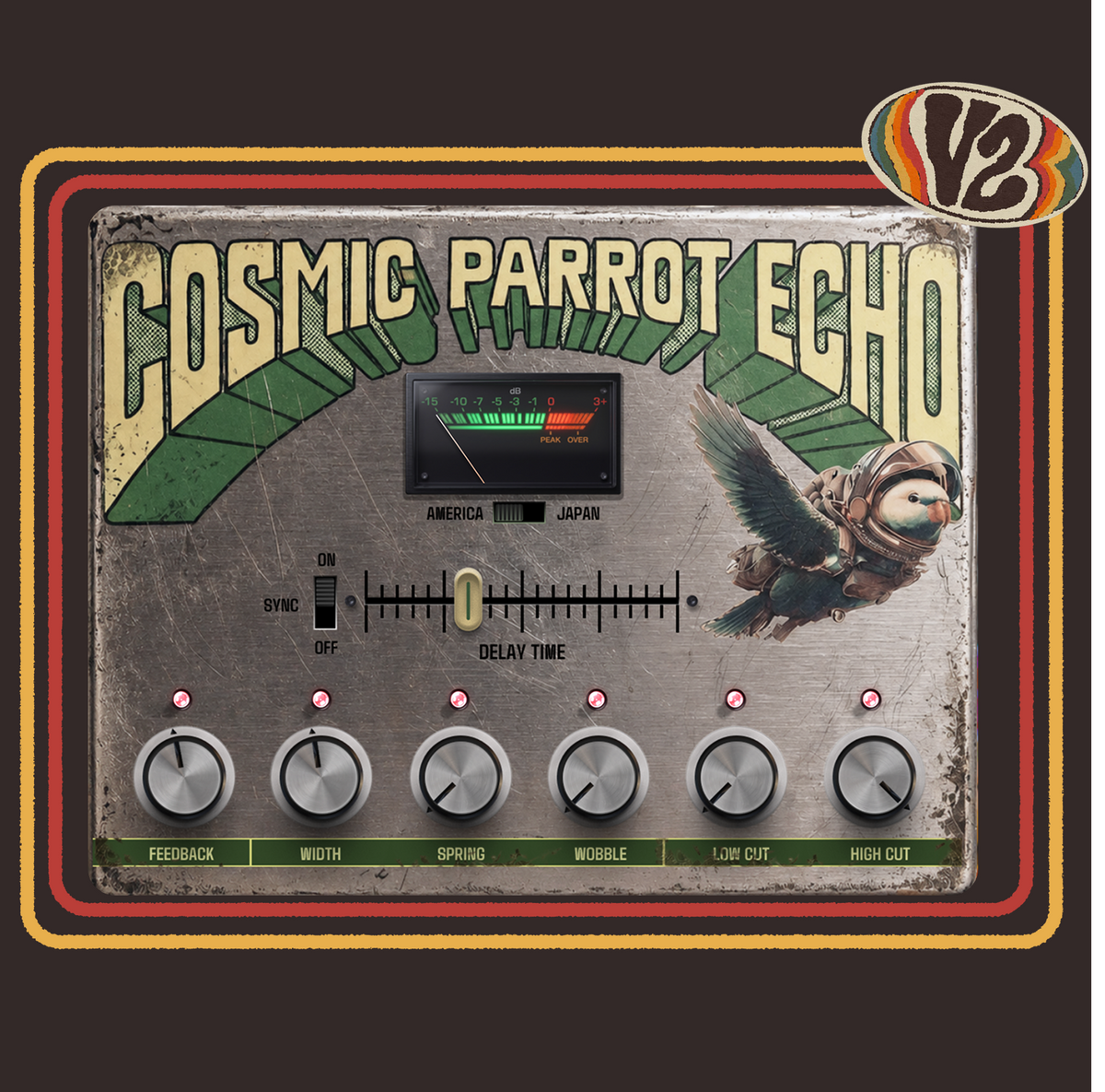 Safari Audio Cosmic Parrot Echo plug-in artwork