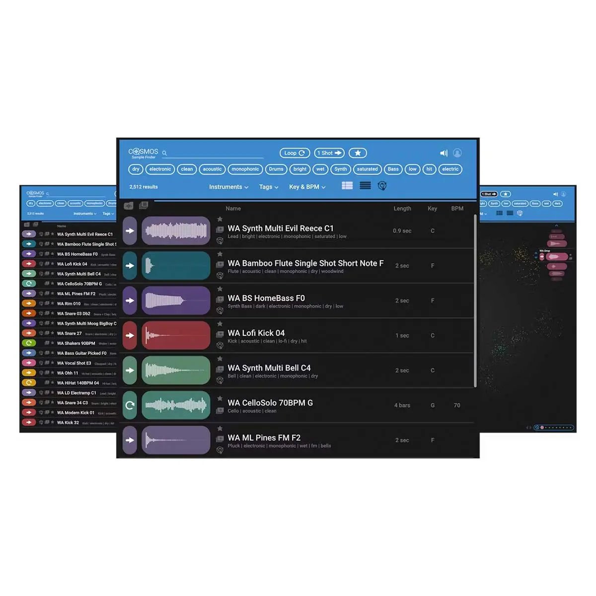 Waves COSMOS Sample Finder