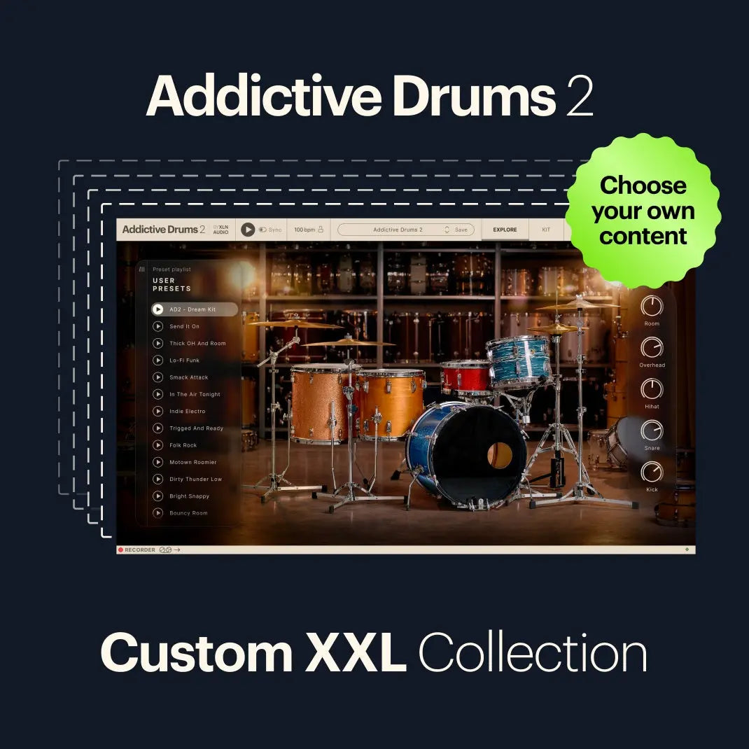 XLN Audio Addictive Drums 2: Custom XXL Collection (Serial Nr + Download) XLN Audio