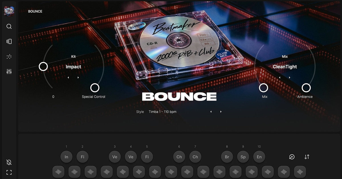 UJAM Beatmaker BOUNCE Loyalty Offer drum interface