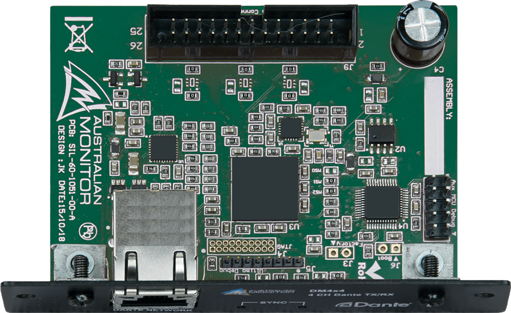 DM4X4 Dante Expansion Module - Australian Monitor