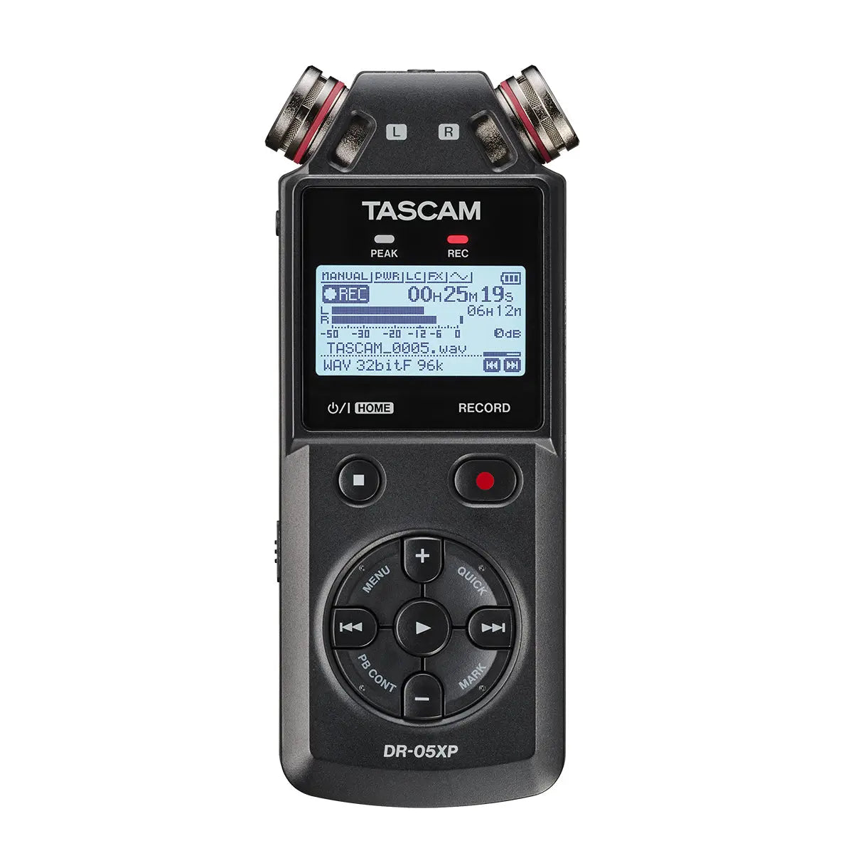 TASCAM DR-05XP 2-Channel 32-Bit Float Portable Handheld Recorder With USB-C Interface TASCAM