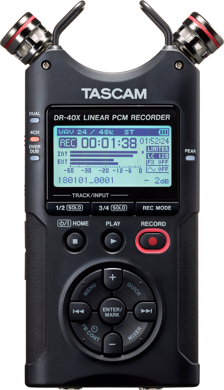 TASCAM DR-40X4 Channel Linear PCM Recorder with free Case