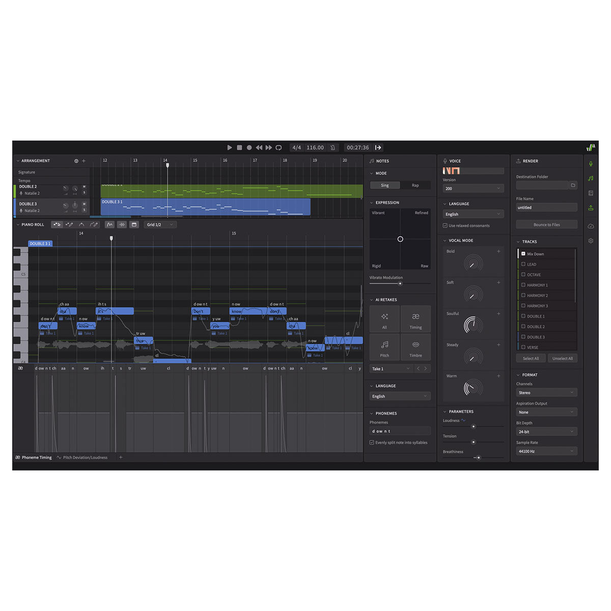 Dreamtonics Synthesizer V Studio 2 Pro Eng Bundle 3 Voices (Serial Nr + Download)