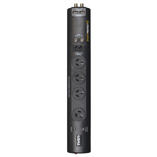 Thor Smart Protect 6. Universal Filter and Surge Protector. 4 Outlets + 2xUSB (4.8A), angle plug