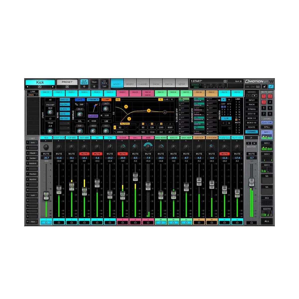 Waves eMotion LV1 Live Mixer – 64 Stereo Channels (Software Licence + Download) Waves