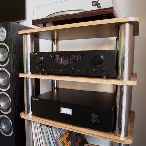 Silcron Steelseries 4 Shelf Hi-Fi Rack – Timber