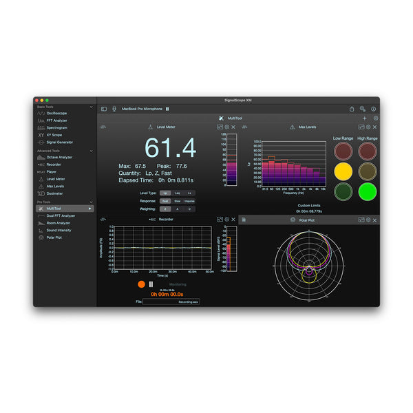 Faber Acoustical Advanced Tool Set License for SignalScope XM - Perpet ...