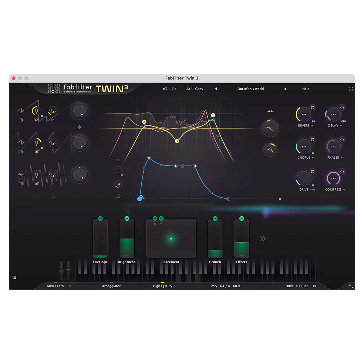 FabFilter Twin 3 Analog-Modeled Synthesizer Plug-In (Serial Nr + Download)