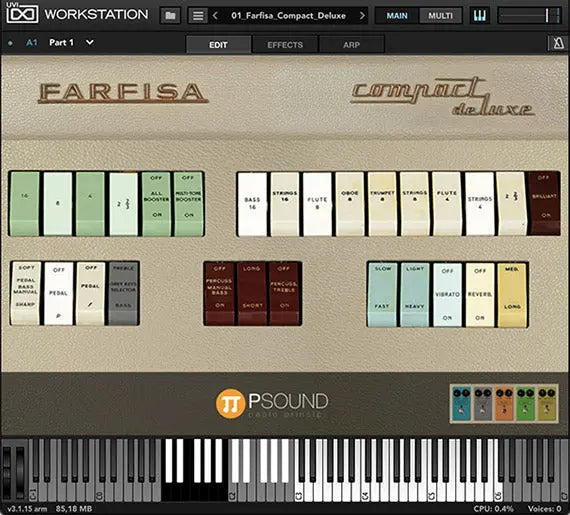 Psound Farfisa Compact (Serial nr + Download) PSound