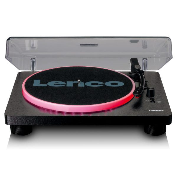 Lenco LS-50LED Turntable with PC Encoding, Speakers and LED Lights