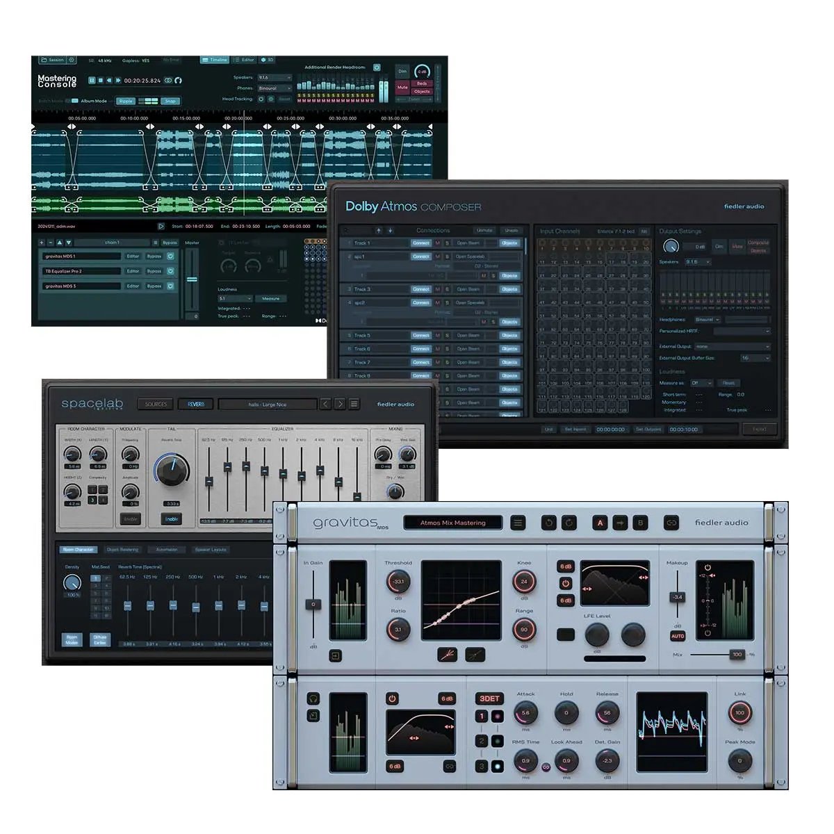 Fiedler Audio Dolby Atmos Composer, gravitas MDS, Mastering Console & Spacelab Ignition Bundle Fiedler Audio