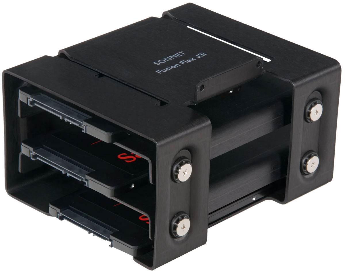 Sonnet Fusion Flex J3i 3-drive mounting system for Mac Pro