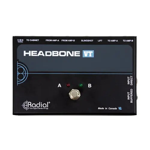 Radial HEADBONE VT Amp switcher for two tube head amps