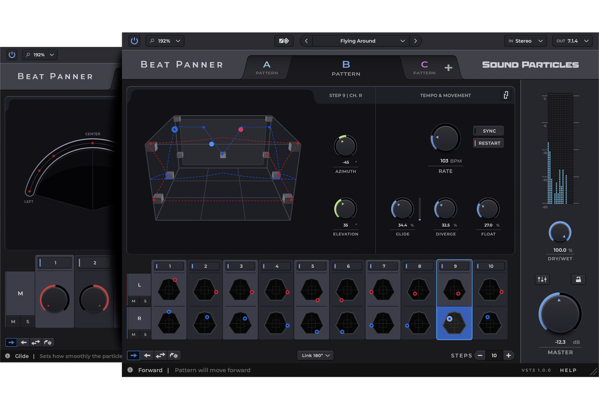Sound Particles Beat Panner Perpetual