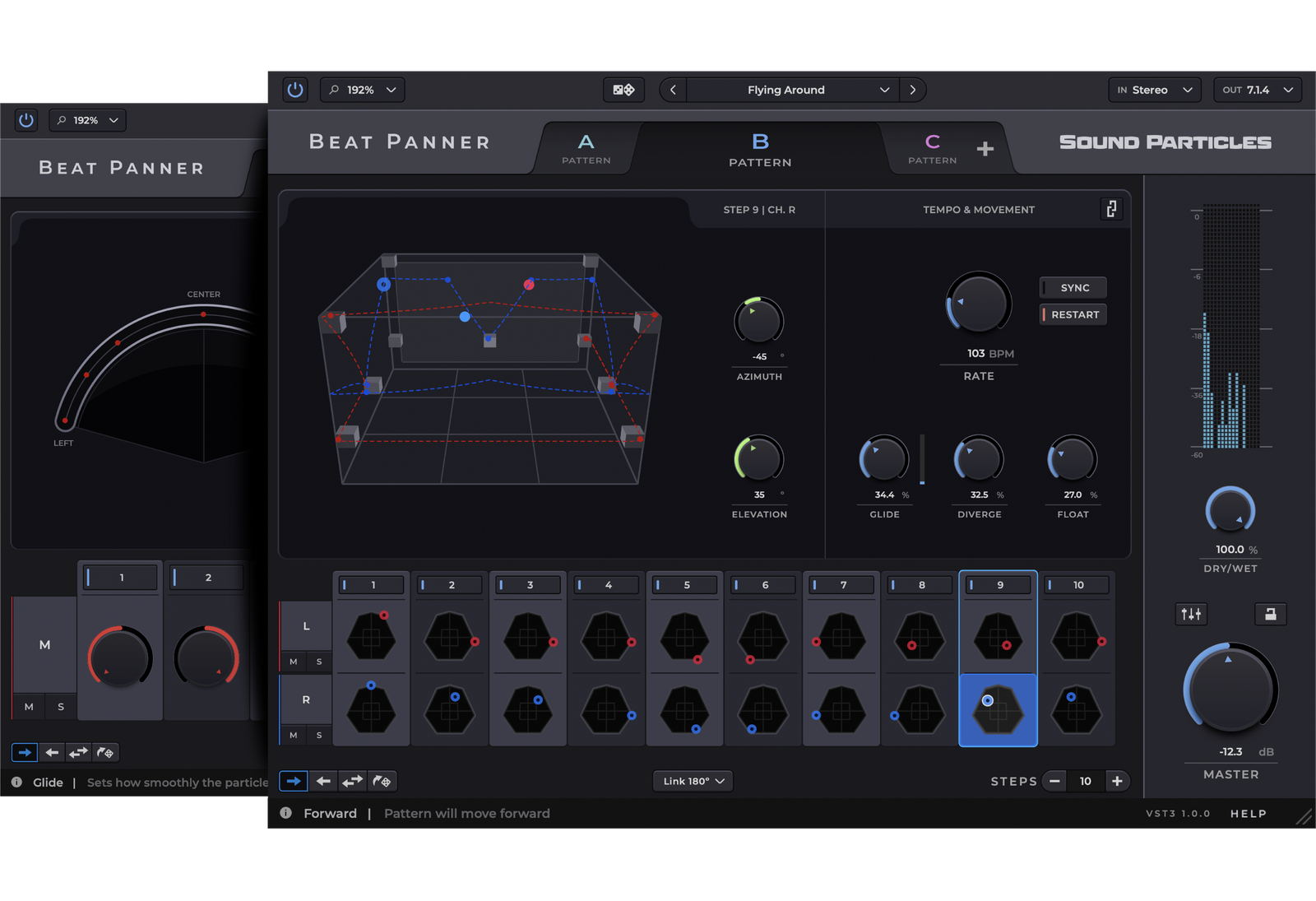 Sound Particles Beat Panner Perpetual