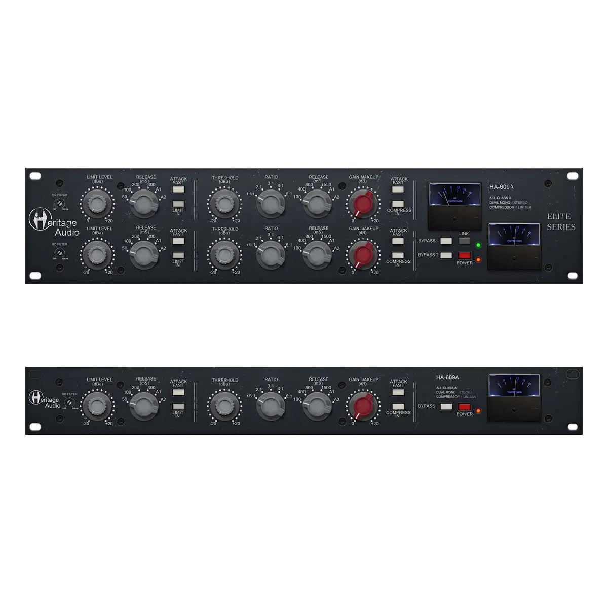 Heritage Audio HA-609A Dual Mono/Ster4eo Compressor/Limiter Plug-In (Digital Download) Heritage Audio