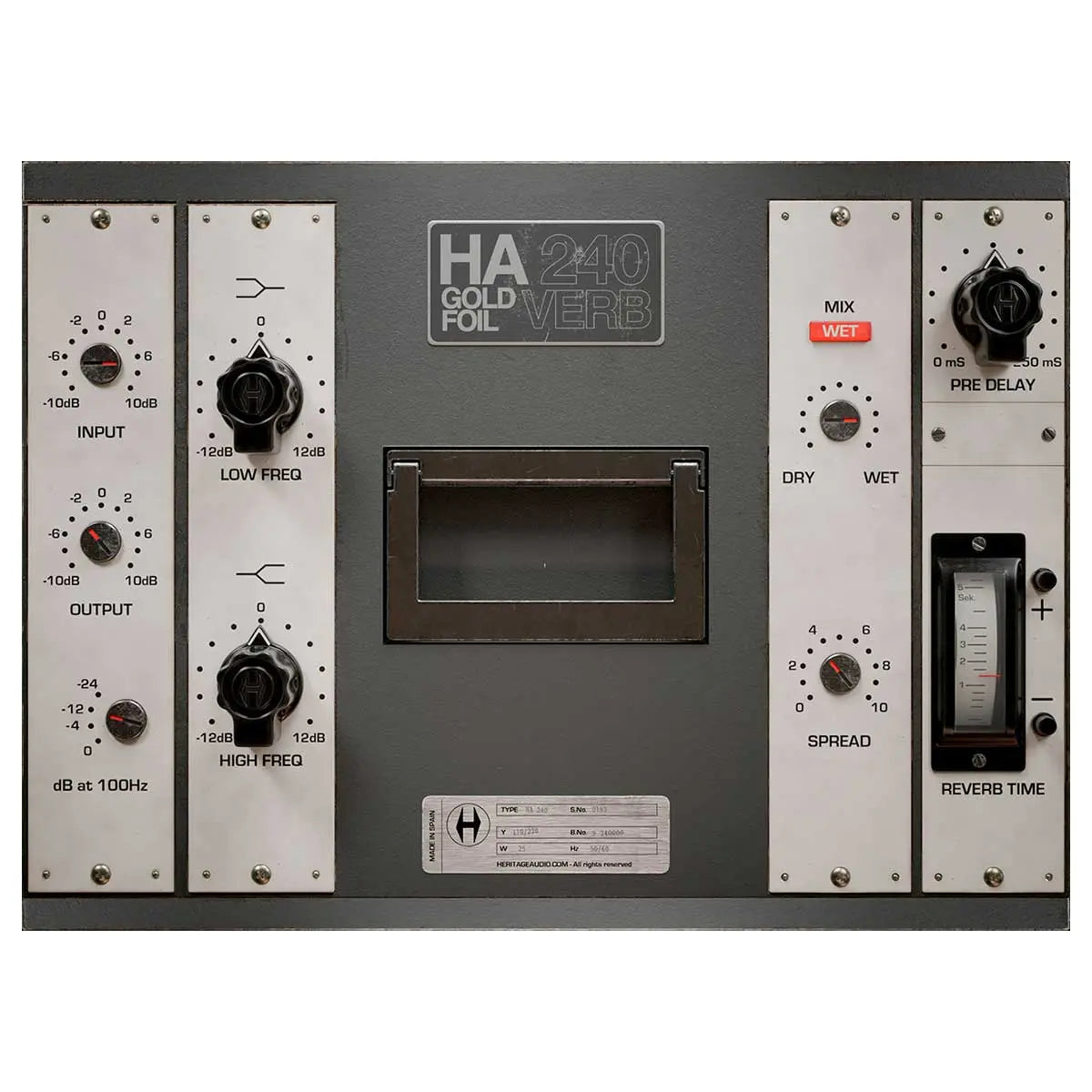 Heritage Audio HA 240 Gold Foil Verb (Serial Nr + Download) Heritage Audio