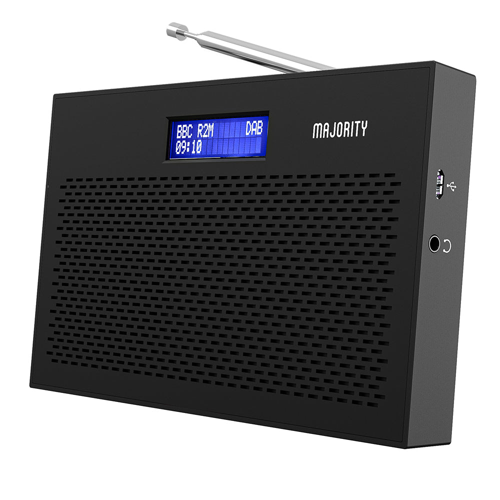 Majority Histon Compact DAB &amp; FM Radio-Black