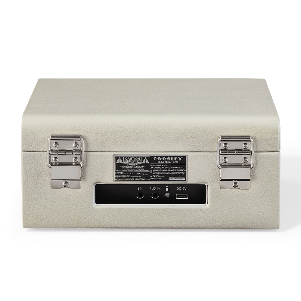 Crosley Voyager Portable Retro CD Player with Stereo Bluetooth Speakers, FM Radio - Dune