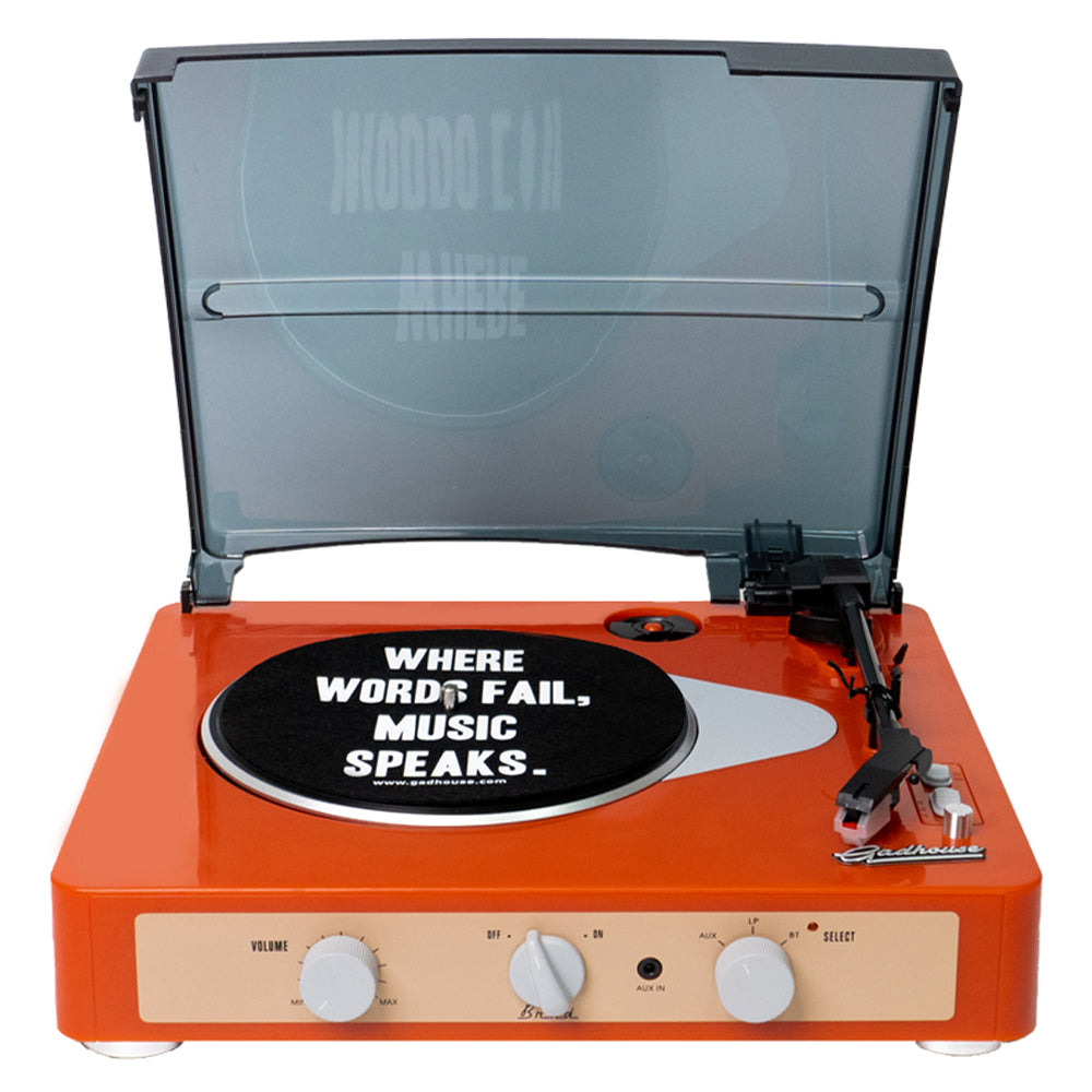 Gadhouse Brad MKII Record Player - Tangerine