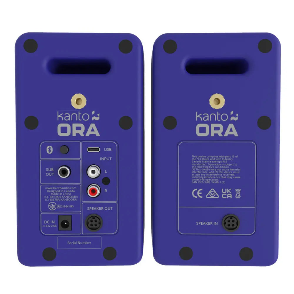 Limited Edition - Kanto ORA 100W Powered Reference Desktop Computer Speakers with Bluetooth 5.0 Matte Purple Kanto