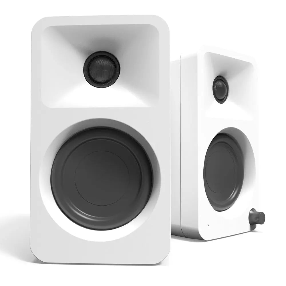 Kanto ORA4 140W Powered Reference Speakers with USB-C Input and Bluetooth - White, Pair Kanto