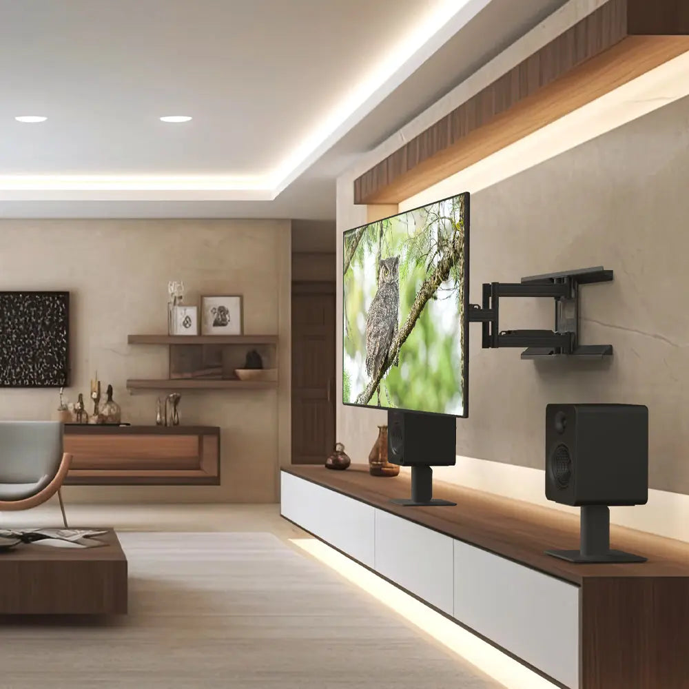 Kanto PDX650 Full Motion TV Wall Mount for 37" - 90" TVs, Black Kanto