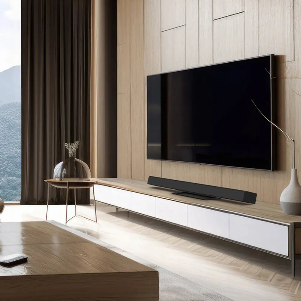 Kanto S10 Low-Profile Angled Sound Bar and Center Channel Speaker Stand for Home Theater Kanto