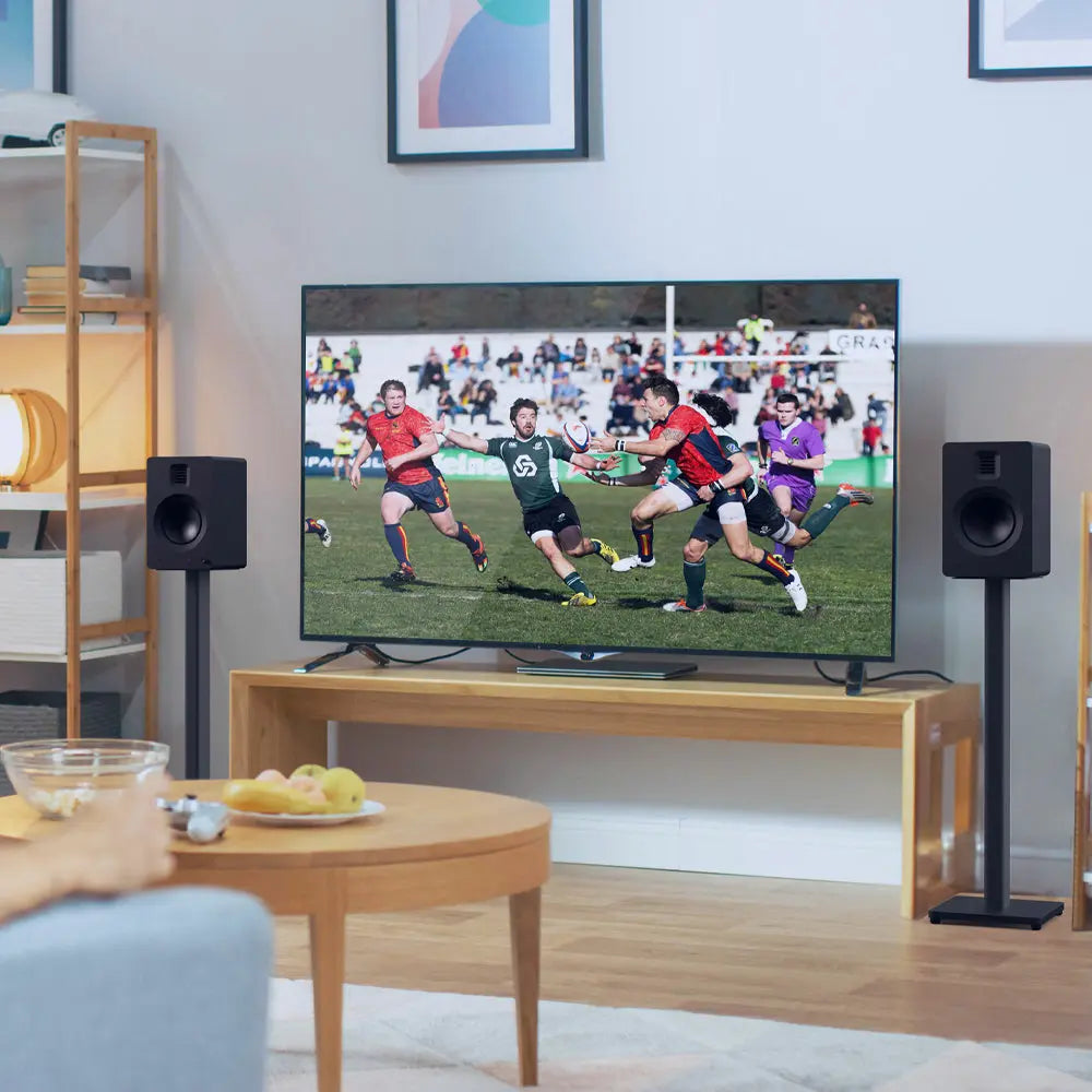 Kanto ST28 28" Universal Bookshelf Speaker Floor Stand - Black, Pair Kanto