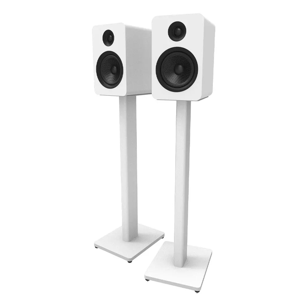 Kanto ST28W 28" Universal Bookshelf Speaker Floor Stand - White, Pair Kanto