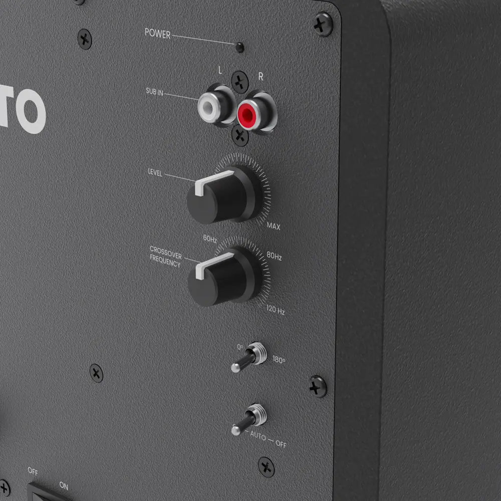 Kanto SUB6 200W 6" Sealed Powered Subwoofer, Matte Black Kanto