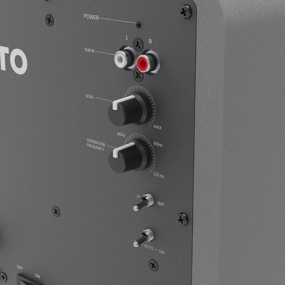 Limited Edition - Kanto SUB6 200W 6" Sealed Powered Subwoofer, Matte Grey Kanto