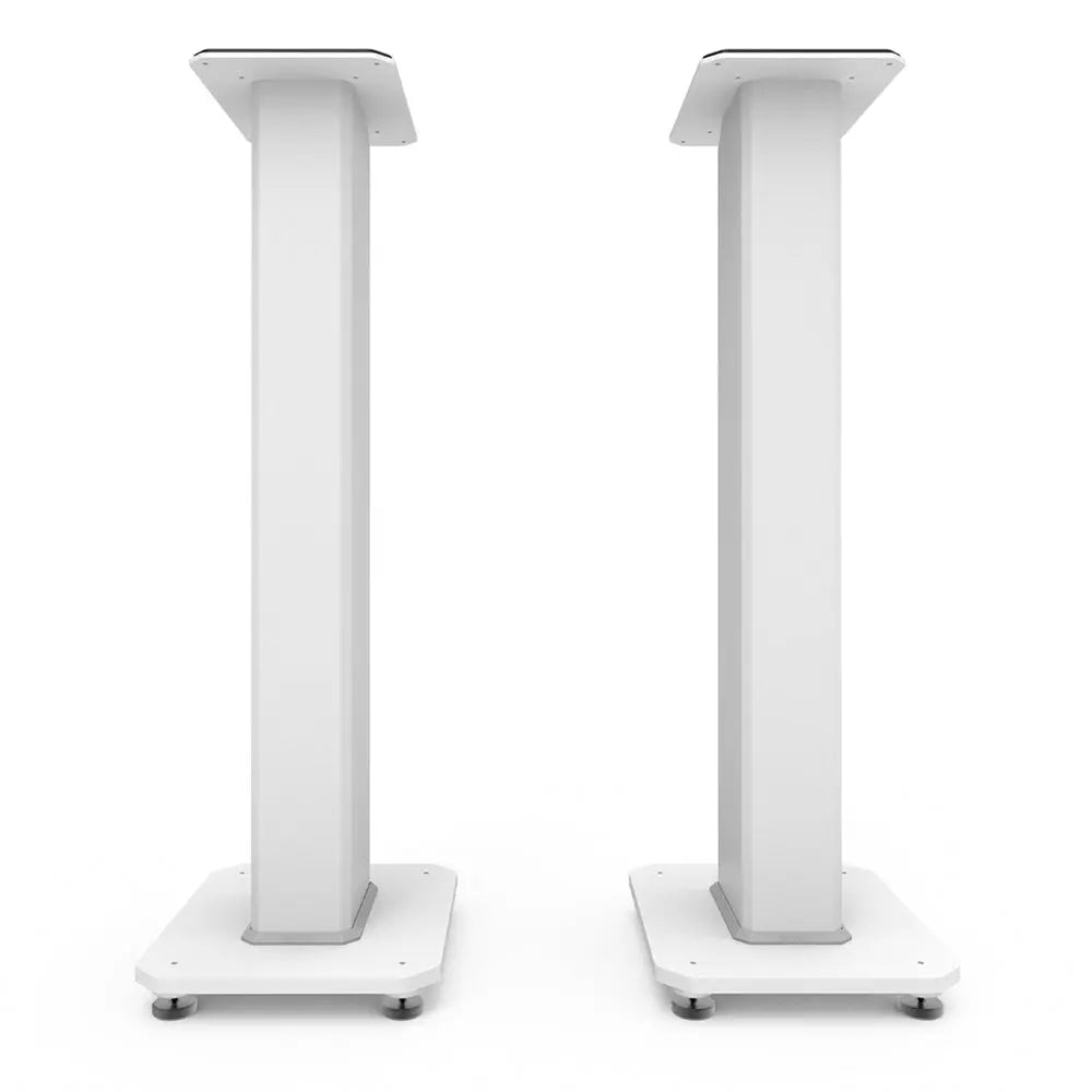 Kanto SX30W 30" Tall Fillable Speaker Stands with Isolation Feet - Pair, White Kanto