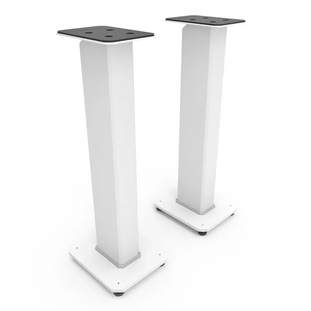 Kanto SX30W 30" Tall Fillable Speaker Stands with Isolation Feet - Pair, White Kanto