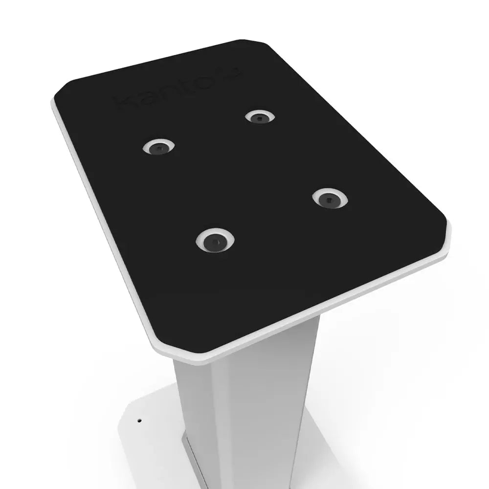 Kanto SX30W 30" Tall Fillable Speaker Stands with Isolation Feet - Pair, White Kanto