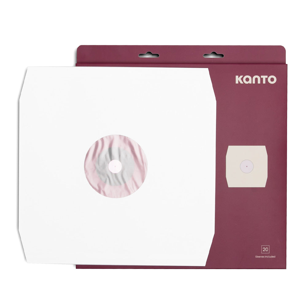 Kanto TT-IS20 Poly-Lined Paper Inner Sleeves for 12" Vinyl Records — 20 Pack