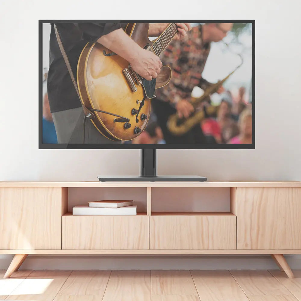 Kanto TTS100 Height Adjustable and Swivelling Tabletop TV Stand for 37" - 75" TVs Kanto