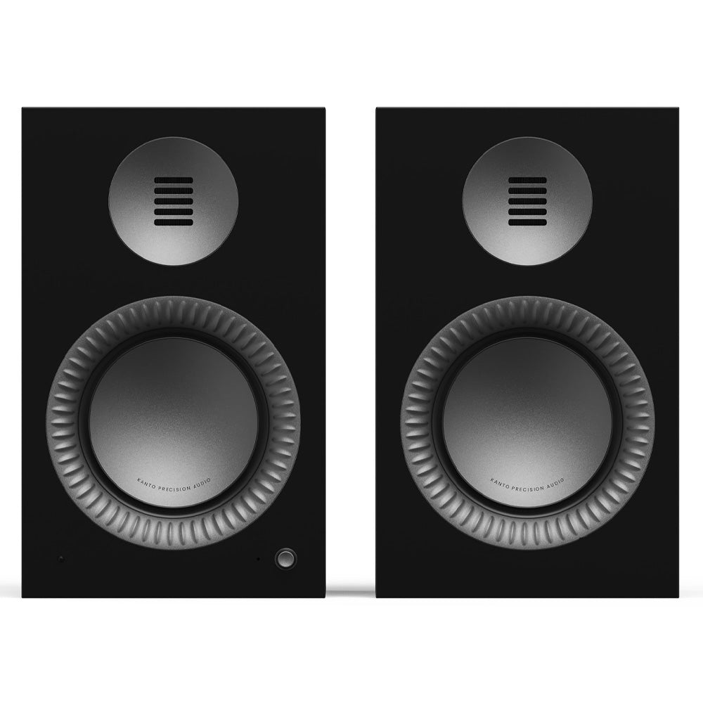Kanto TUK (2nd Gen) Grand 320 W Premium Powered Speaker System with Bluetooth® 5.4, Dual RCA and USB-C Inputs, Matte Black w/ Gunmetal