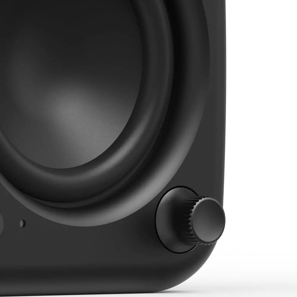 Kanto UKI 100W Desktop Speakers with Bluetooth, USB-C, Headphone out, Onyx (Matte Black), Pair Kanto