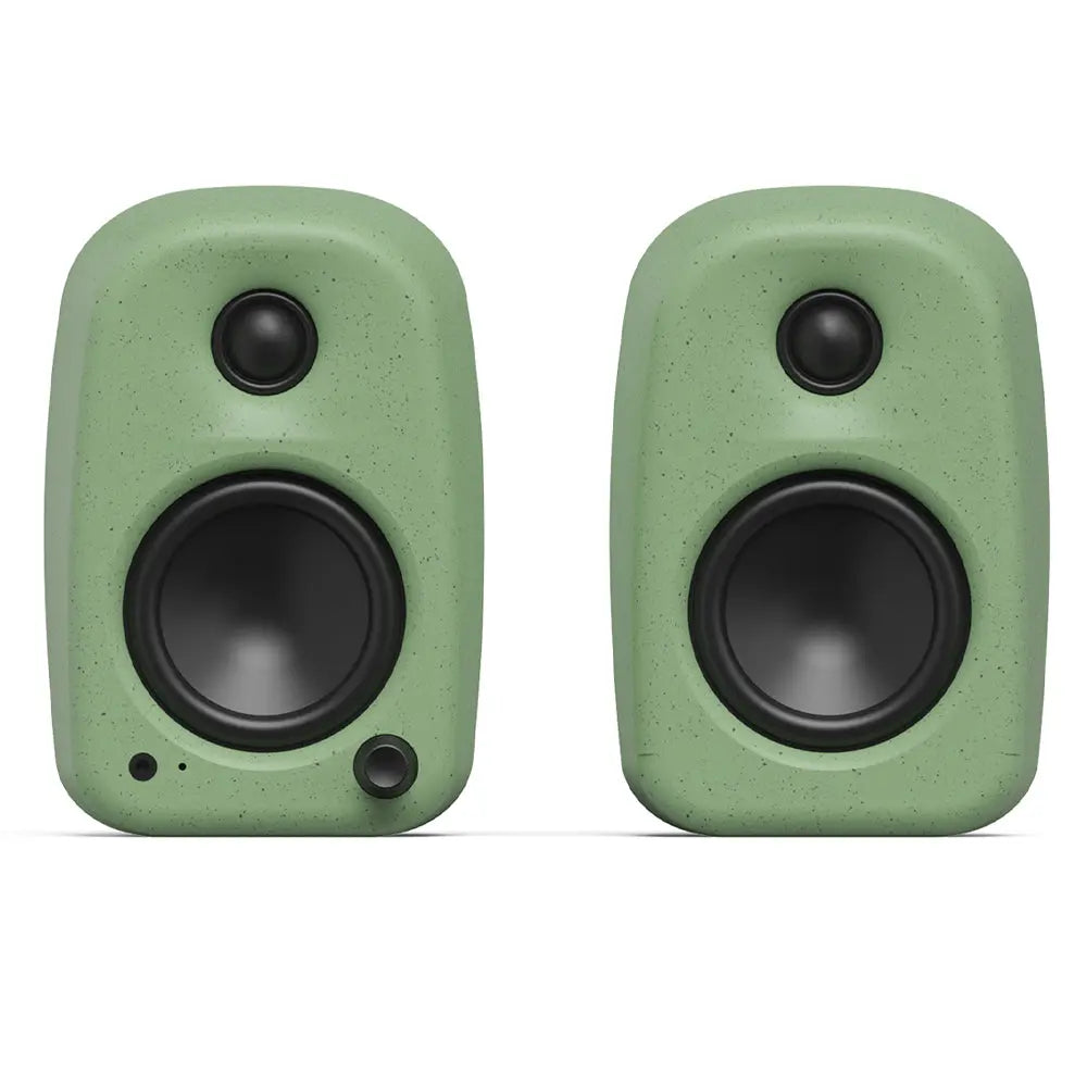 Kanto UKI 100W Desktop Speakers with Bluetooth, USB-C, Headphone out, Sage (Matte Green), Pair Kanto