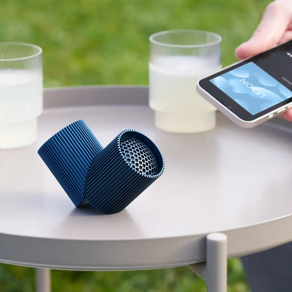 Lexon Ray Set Of Magnetic Bluetooth Speakers - Blue Lexon